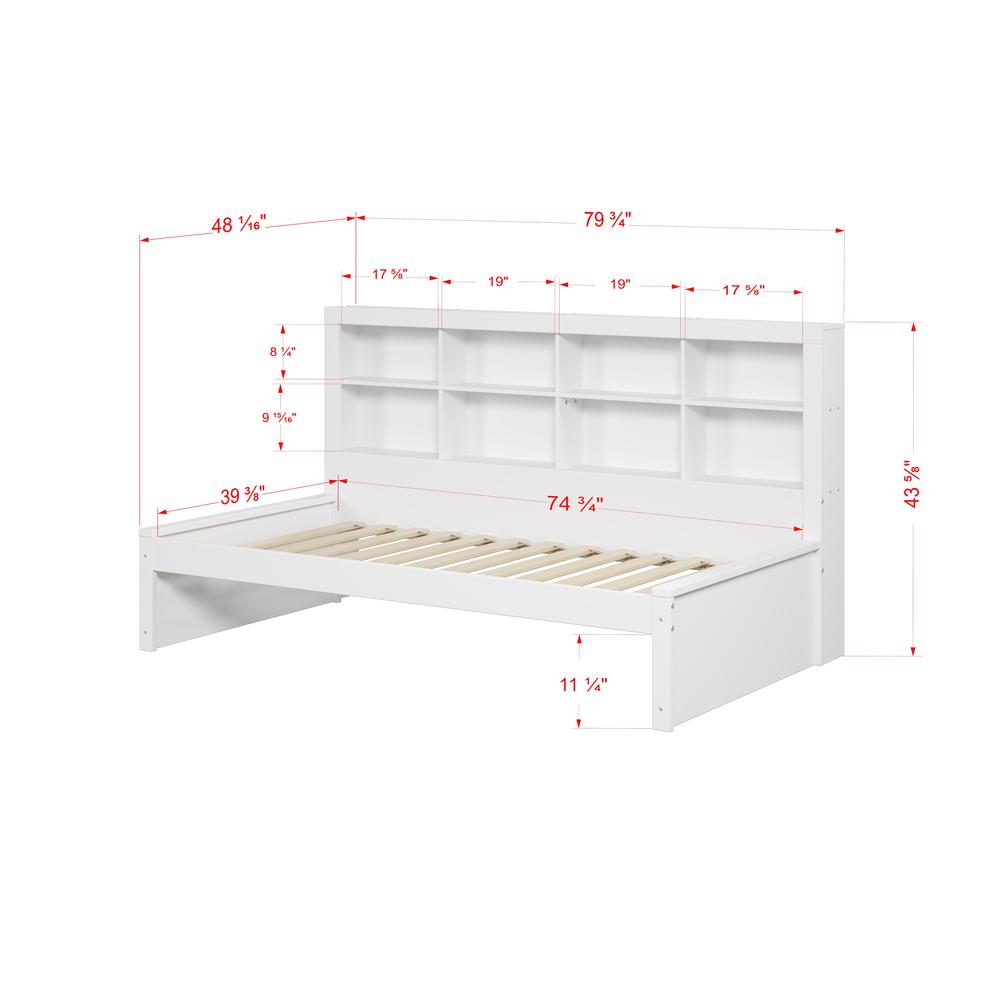 1733-TW Twin Bookcase Daybed