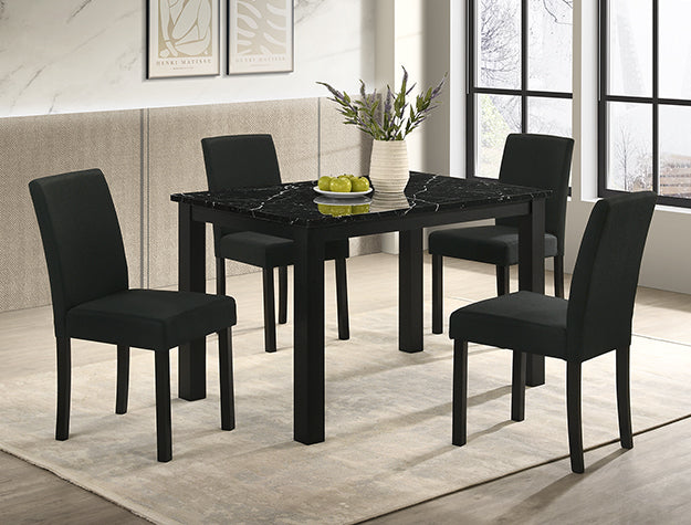 2120 RESIA BLACK DINING SET