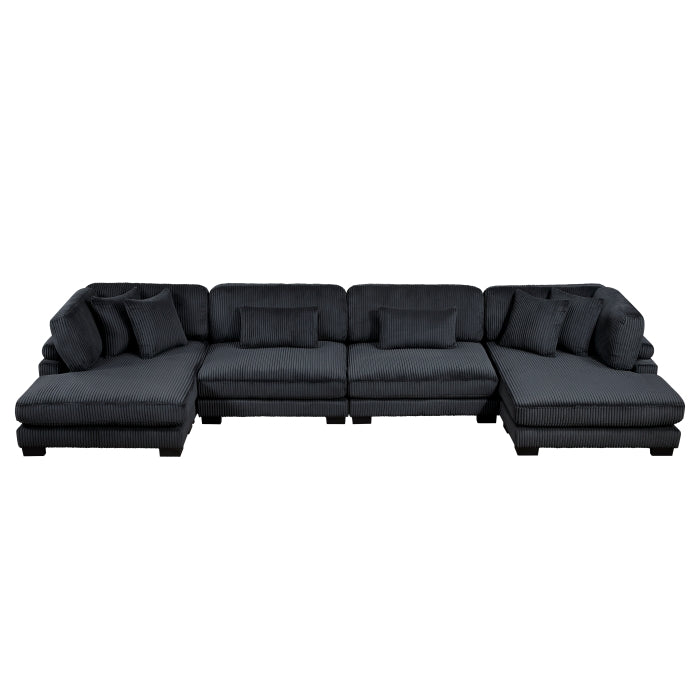 8555 4-PIECE MODULAR SECTIONAL WITH REVERSIBLE CHAISE