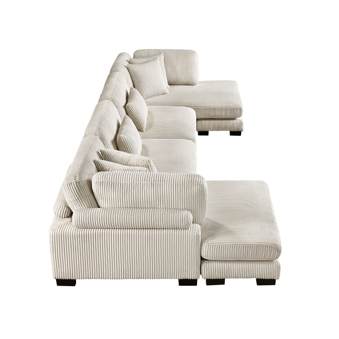 8555 4-PIECE MODULAR SECTIONAL WITH REVERSIBLE CHAISE