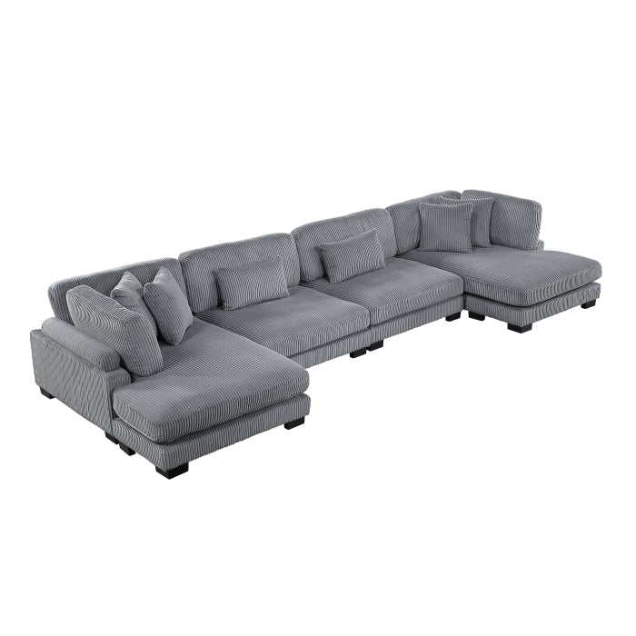 8555 4-PIECE MODULAR SECTIONAL WITH REVERSIBLE CHAISE