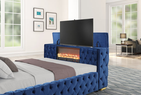 Cama azul del futuro