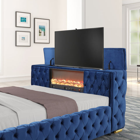 Cama azul del futuro