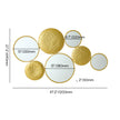 Wall Decorative Mirror Set Creative Round Mirror Wall Hanging Decoration