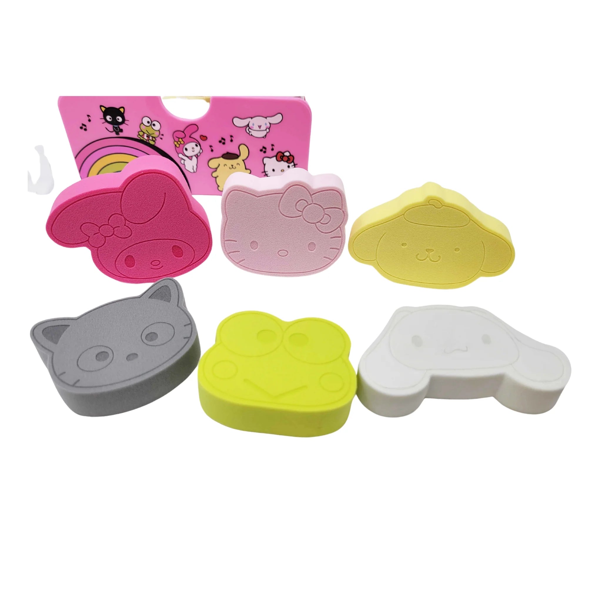 Hello Kitty & Friends “Core” 6-PC Sponge + Tray Set