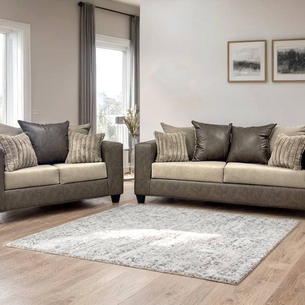 110 LATTE Sofa and Loveseat Set