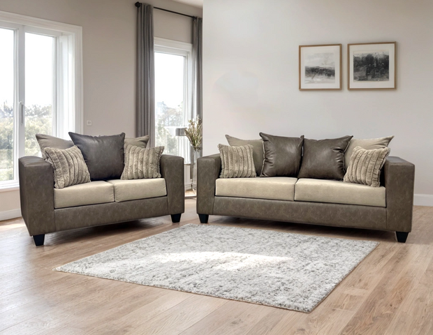 110 LATTE Sofa and Loveseat Set