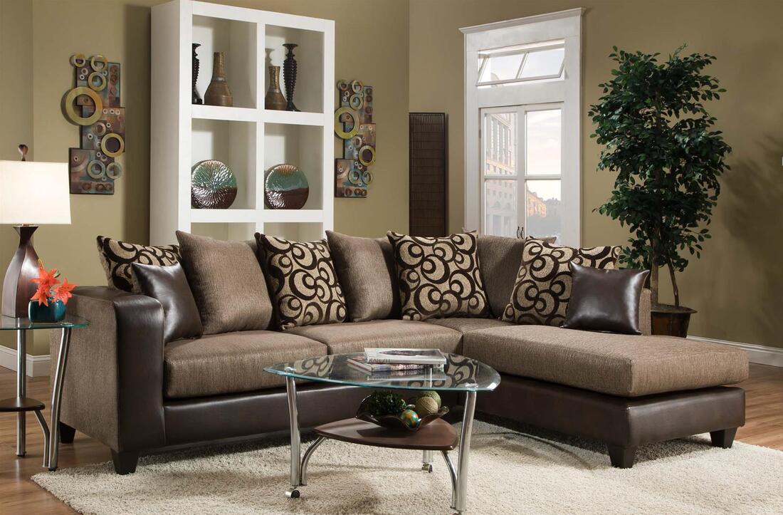 115 Brown Sectional
