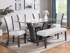 1216DVT CAMELIA DOVE GREY DINING SET