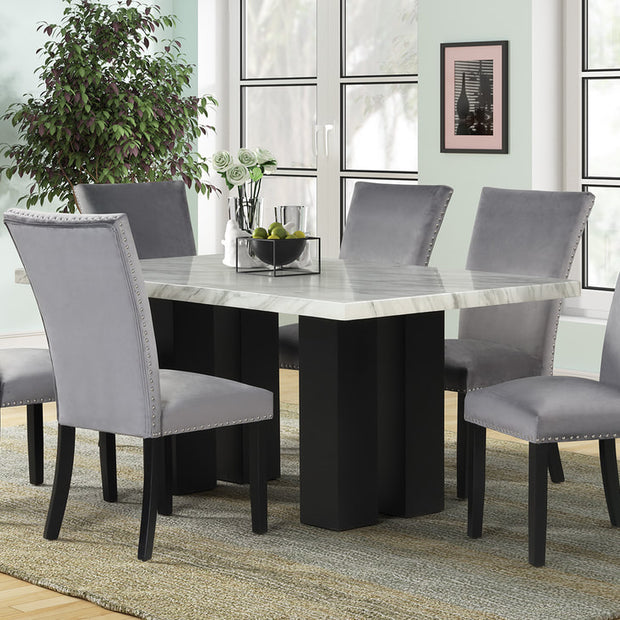 1220 Faux Marble Dining Set