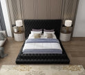 Cama de terciopelo negro Revel