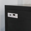 Eva Vanity Desk - 13 Storage Drawers Black