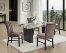 1420 VEGA FAUX MARBLE DINING SET