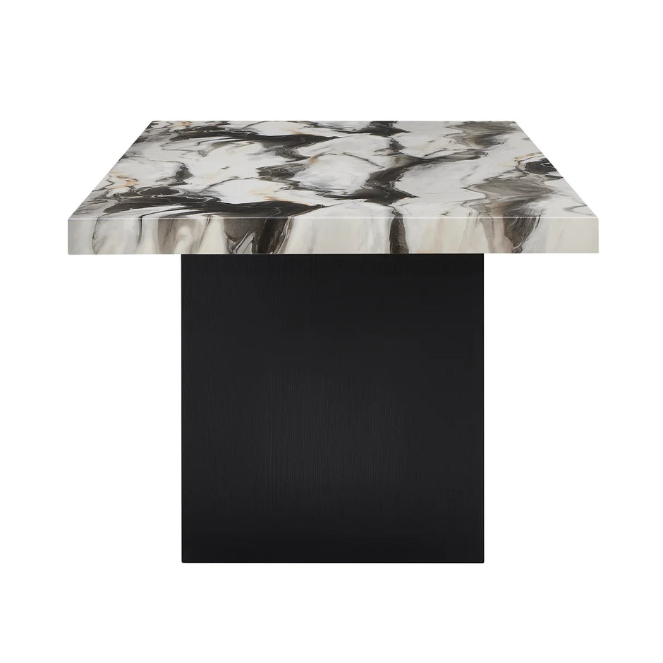 1420 VEGA FAUX MARBLE DINING SET
