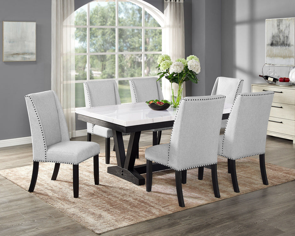 1319 VANCE FAUX TBL/WING DINING SET