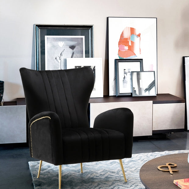 Opera Velvet Accent Chair