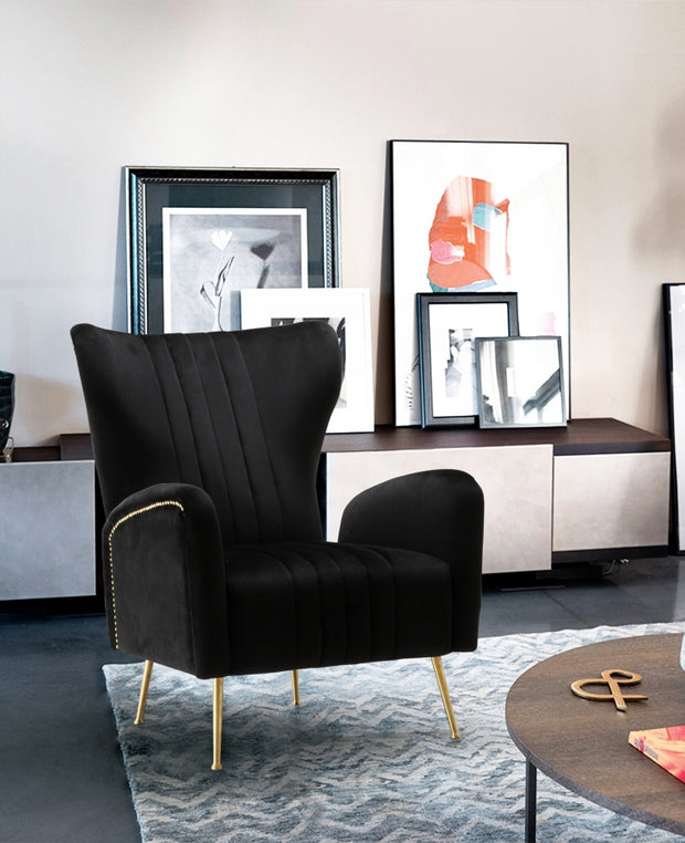 Opera Velvet Accent Chair