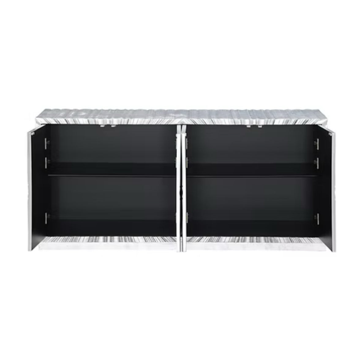 A-C10 Selene Silver Leaf Console