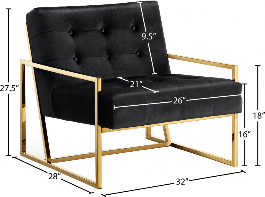 Pierre Velvet Accent Chair
