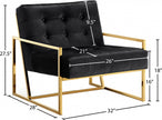 Pierre Velvet Accent Chair