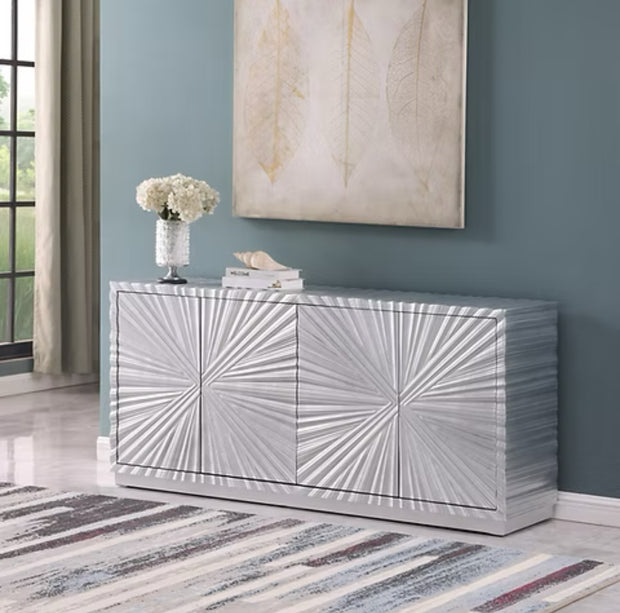 A-C10 Selene Silver Leaf Console