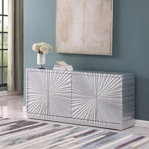 A-C10 Selene Silver Leaf Console