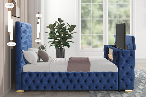 Cama azul del futuro