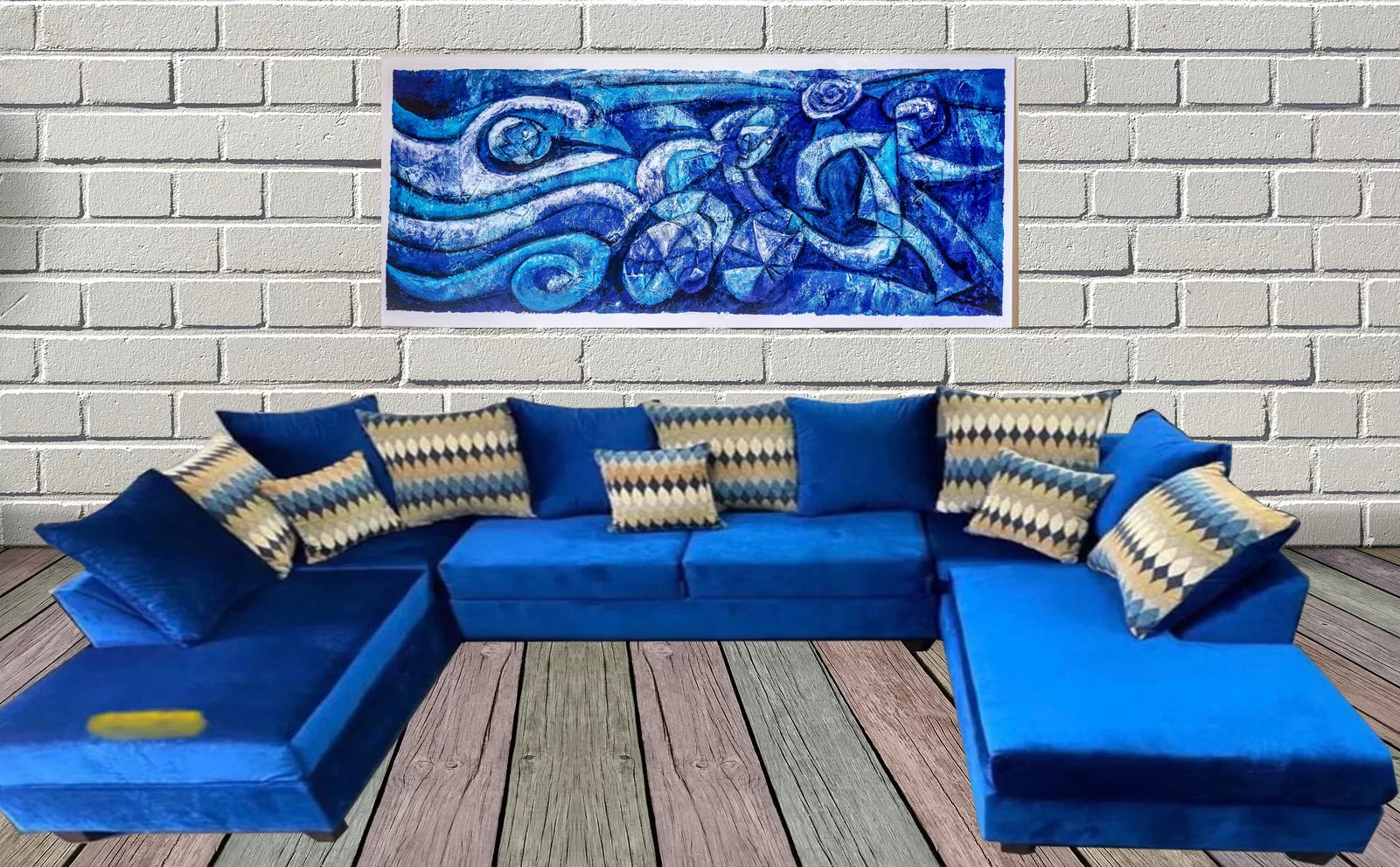 2002 Blue Sectional