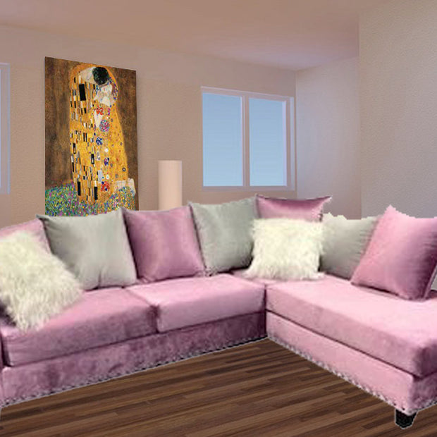 2019 Rose/Gold Pink Sectional Nailheads