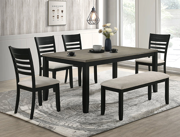 2132 FOLIO BLACK DINING SET