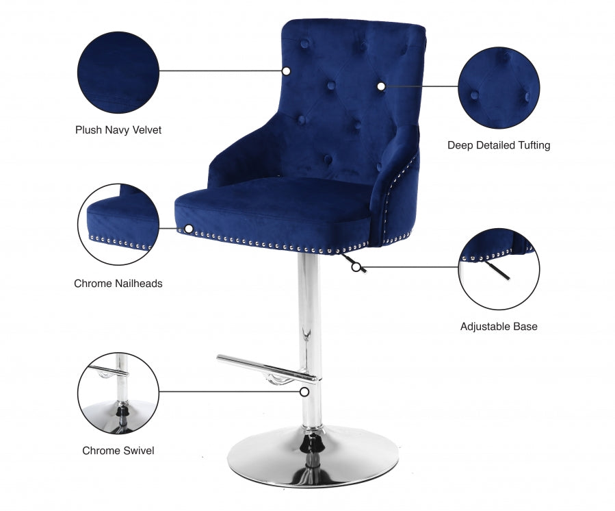 Claude Grey Adjustable Barstool