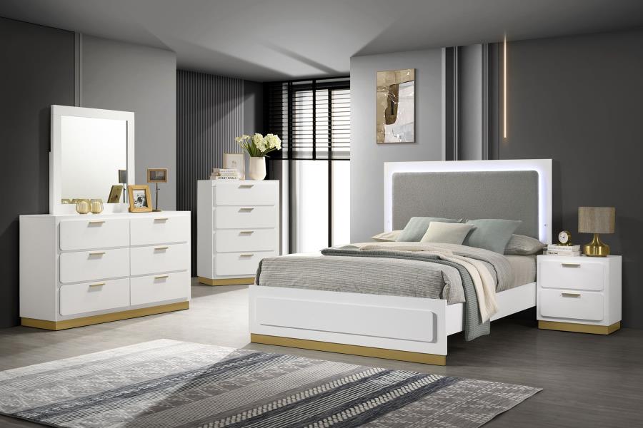 224771 Caraway White Bedroom Set
