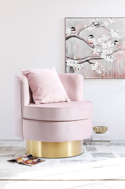 Kendra Velvet Swivel Accent Chair