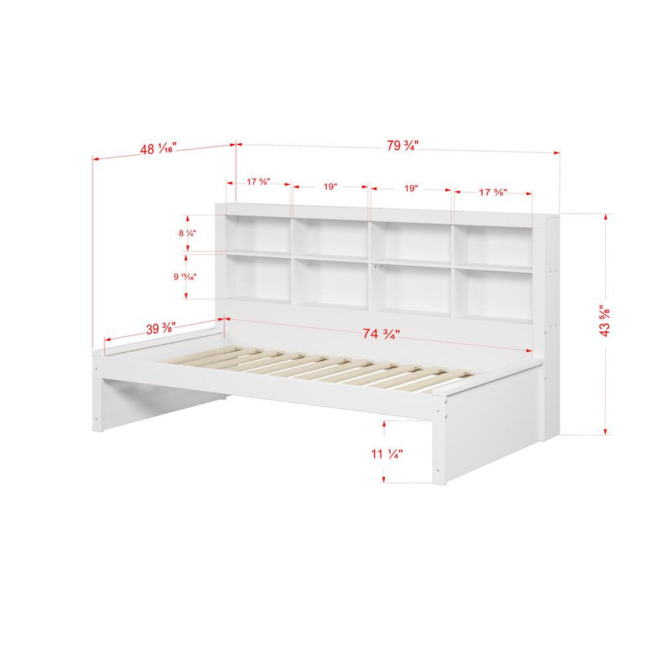 1733-TW Twin Bookcase Daybed