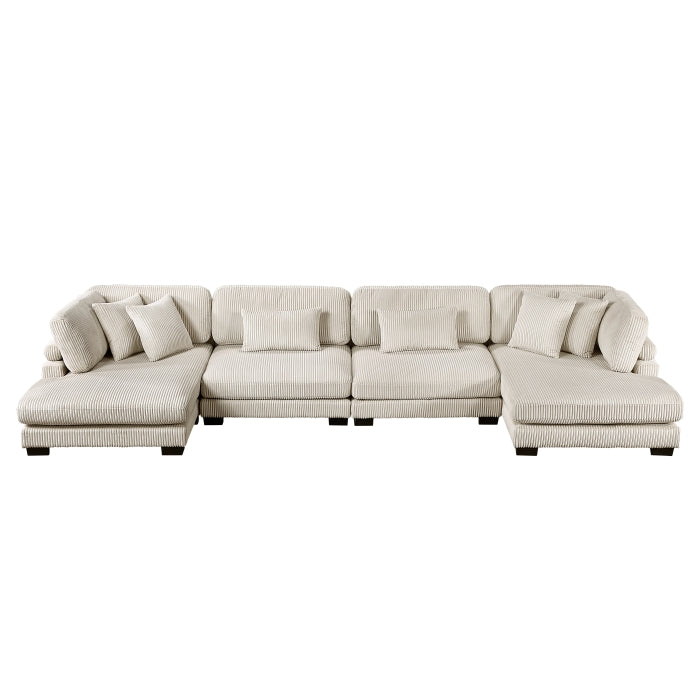 8555 4-PIECE MODULAR SECTIONAL WITH REVERSIBLE CHAISE