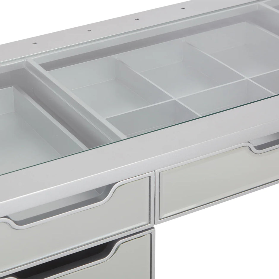 SlayStation Aria Premium Mirrored Vanity table