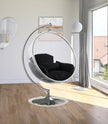Luna Swing Bubble Silver Accent Chair