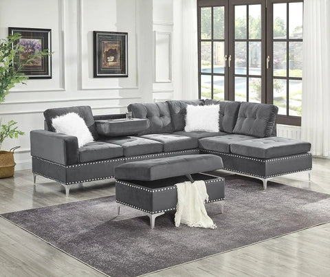 S123 Joy Sectional + Ottoman