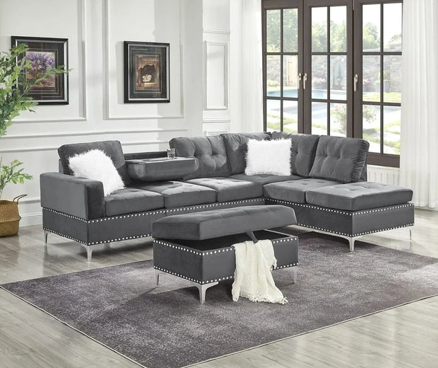 S123 Joy Sectional + Ottoman