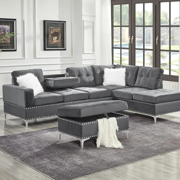 S123 Joy Sectional + Ottoman
