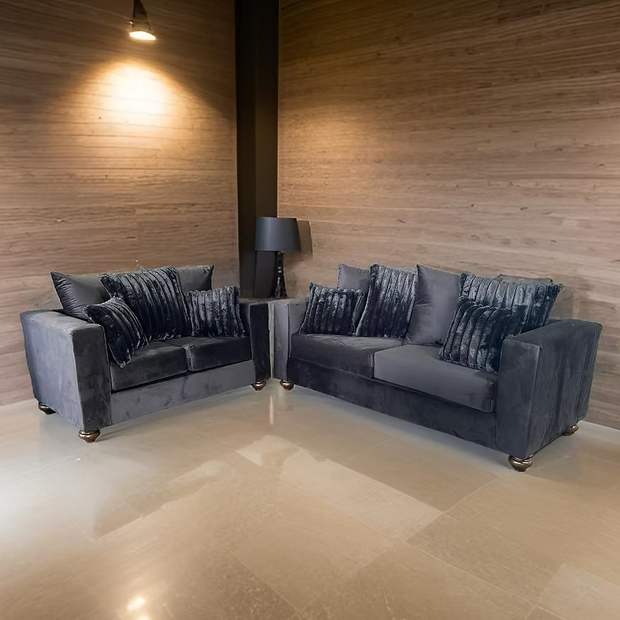 S310 Rivera Black Sofa & Loveseat Set