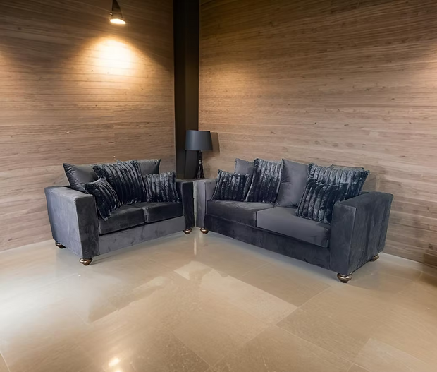 S310 Rivera Black Sofa & Loveseat Set