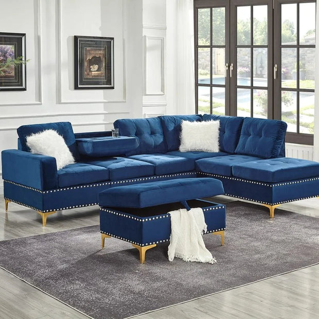 S123 Joy Sectional + Ottoman