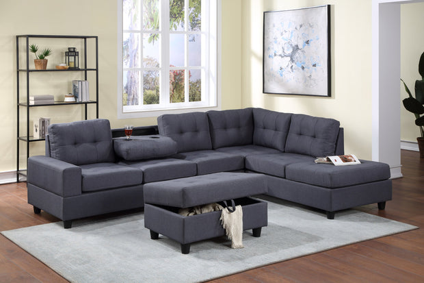 32Heights Sectional + Ottoman Set