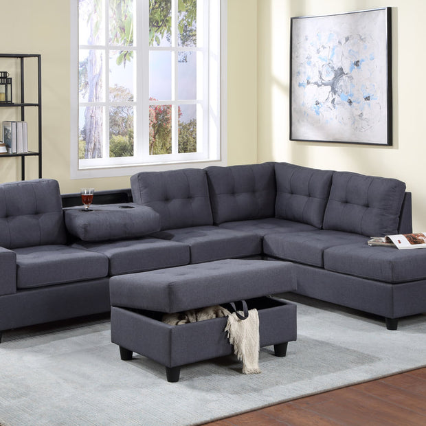 32Heights Sectional + Ottoman Set