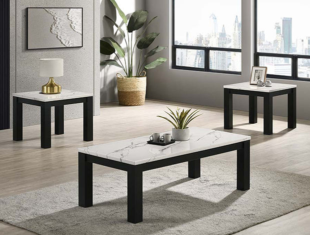 4170 THURNER WHITE COFFEE TABLE SET