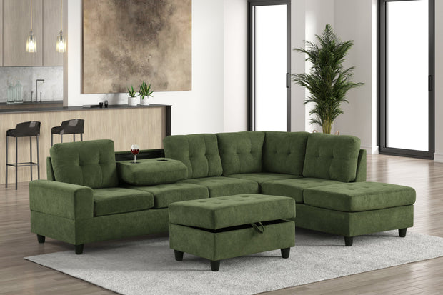 42Heights Sectional + Ottoman Set