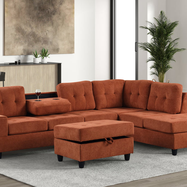 43Heights Sectional + Ottoman Set