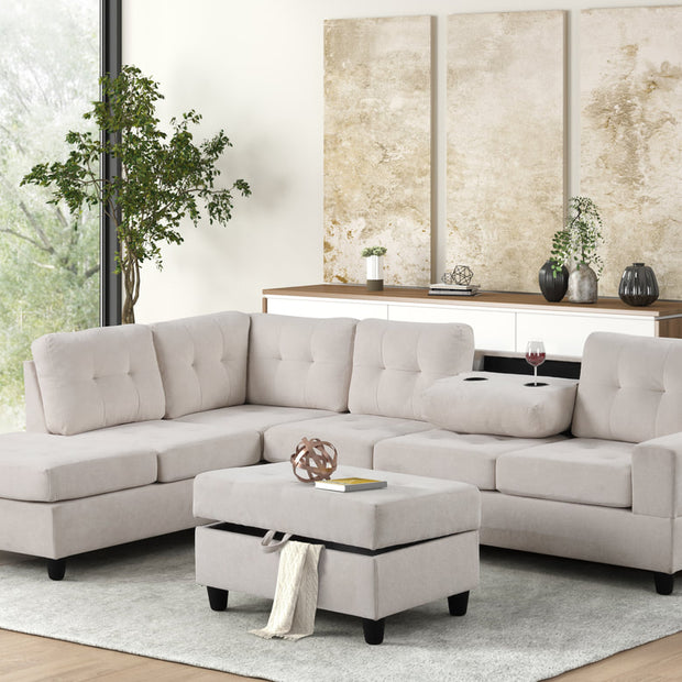 45Heights Sectional + Ottoman Set