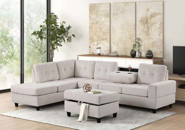 45Heights Sectional + Ottoman Set